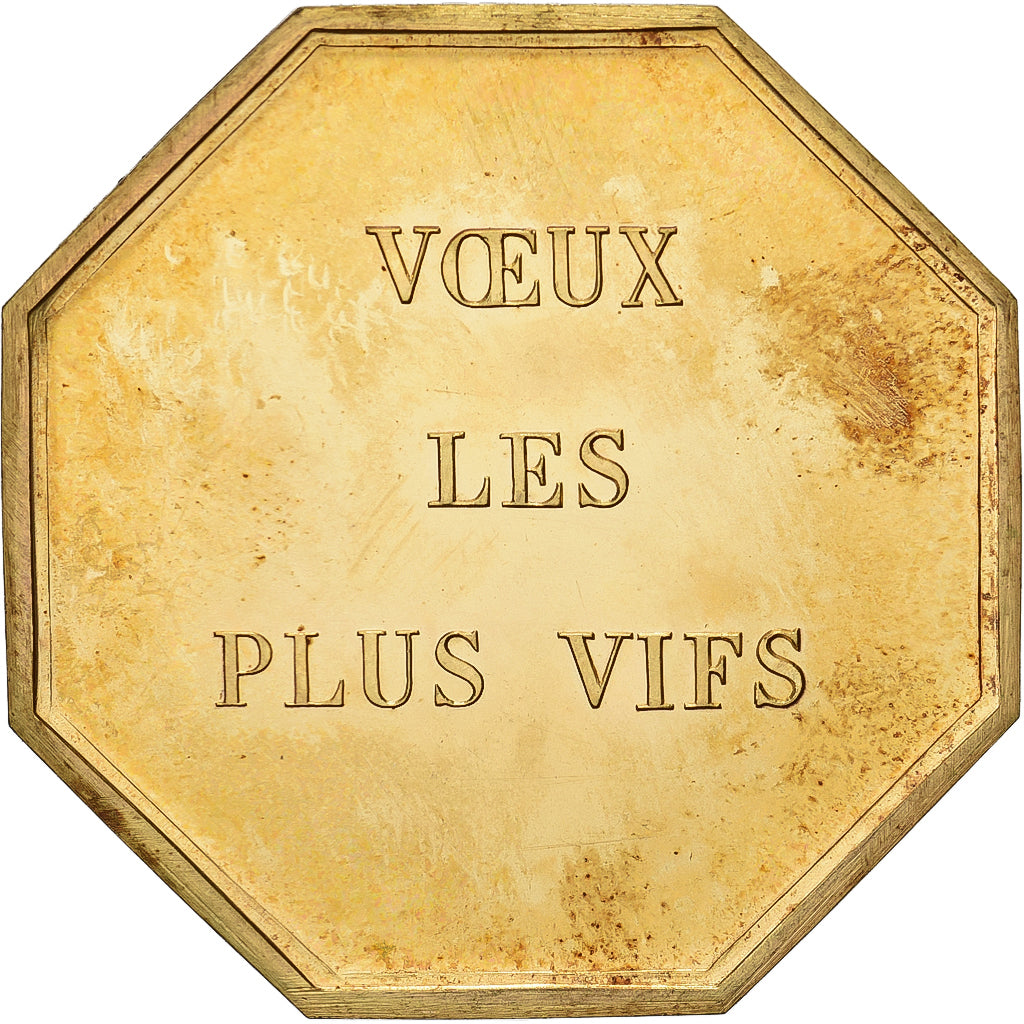 Frankreich, betaalpenning, Amour et Mariage, Voeux, Gilt Bronze, Antioche, UNZ