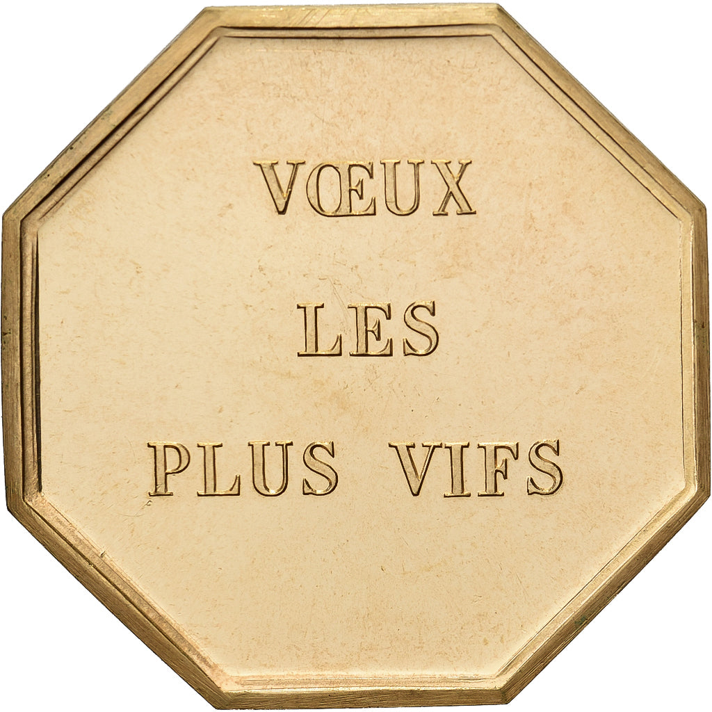 Francja, Token, Amour et Mariage, Voeux, Pokryty brązem, Musique, MS(63)