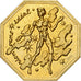 França, Token, Amour et Mariage, Voeux, Bronze Dourado, Revol, MS(63)