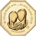 France, Token, Amour et Mariage, Voeux, Gilt Bronze, Marie de France, MS(63)