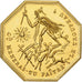 France, Token, Amour et Mariage, Voeux, Gilt Bronze, Belo, MS(63)