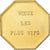 France, Token, Amour et Mariage, Voeux, Gilt Bronze, Belo, MS(63)