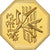 France, Token, Amour et Mariage, Voeux, Gilt Bronze, Du Feu sortir plus Vivant
