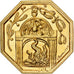 France, Token, Amour et Mariage, Voeux, Gilt Bronze, Ponomarew, MS(63)
