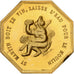 France, Token, Amour et Mariage, Voeux, Gilt Bronze, Saint Martin boit le Vin