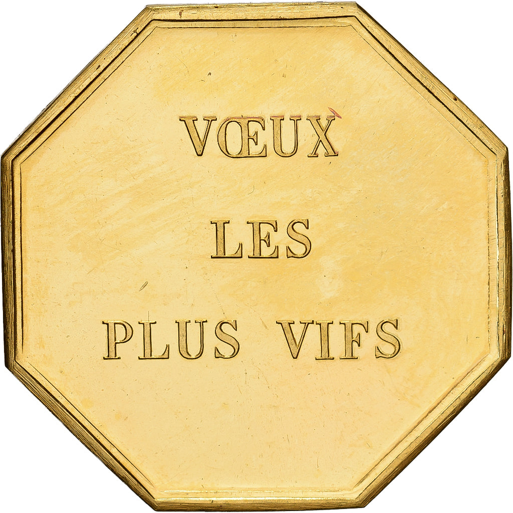 Frankrijk, Token, Amour et Mariage, Voeux, Gilt Bronze, Tortue, UNC-