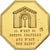 France, Token, Amour et Mariage, Voeux, Gilt Bronze, Chapelle, MS(63)