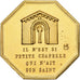 França, Token, Amour et Mariage, Voeux, Bronze Dourado, Chapelle, MS(63)