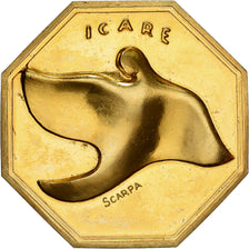 Frankreich, betaalpenning, Amour et Mariage, Voeux, Gilt Bronze, Icare, UNZ