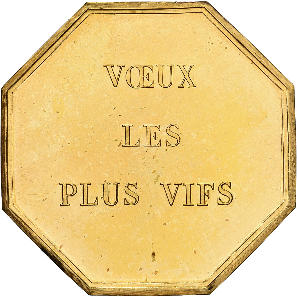 Francja, Token, Amour et Mariage, Voeux, Pokryty brązem, Rodenfuser, MS(63)