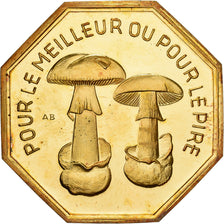 Frankrijk, Token, Amour et Mariage, Voeux, Gilt Bronze, pour le Meilleur ou pour