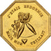 França, Token, Amour et Mariage, Voeux, Bronze Dourado, Belo, MS(63)