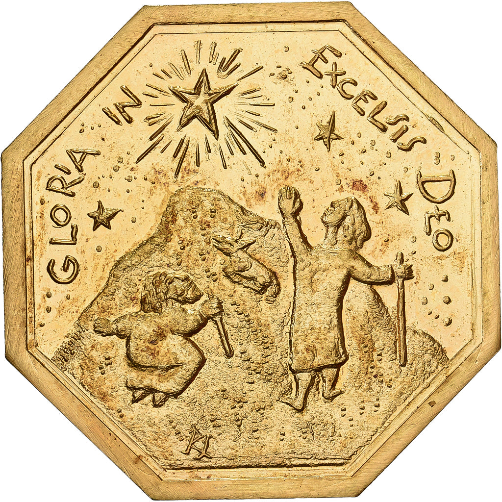 Francja, Token, Amour et Mariage, Voeux, Pokryty brązem, MS(60-62)