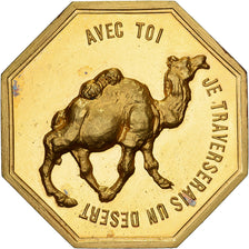 Frankrijk, Token, Amour et Mariage, Voeux, Gilt Bronze, Dromadaire, UNC-