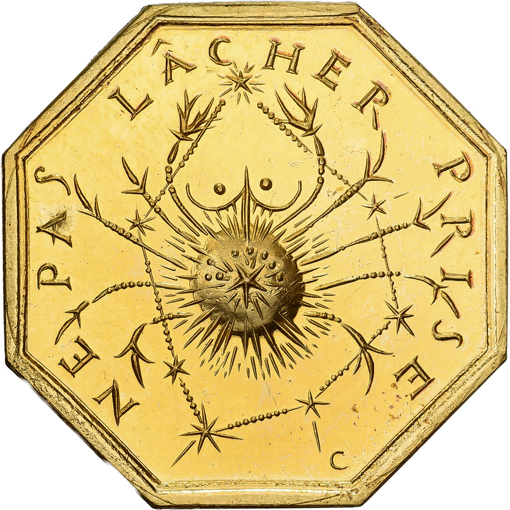 Francja, Token, Amour et Mariage, Voeux, Pokryty brązem, Zodiaque - Cancer