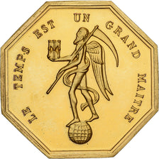 Francja, Token, Amour et Mariage, Voeux, Pokryty brązem, Le Temps, MS(63)