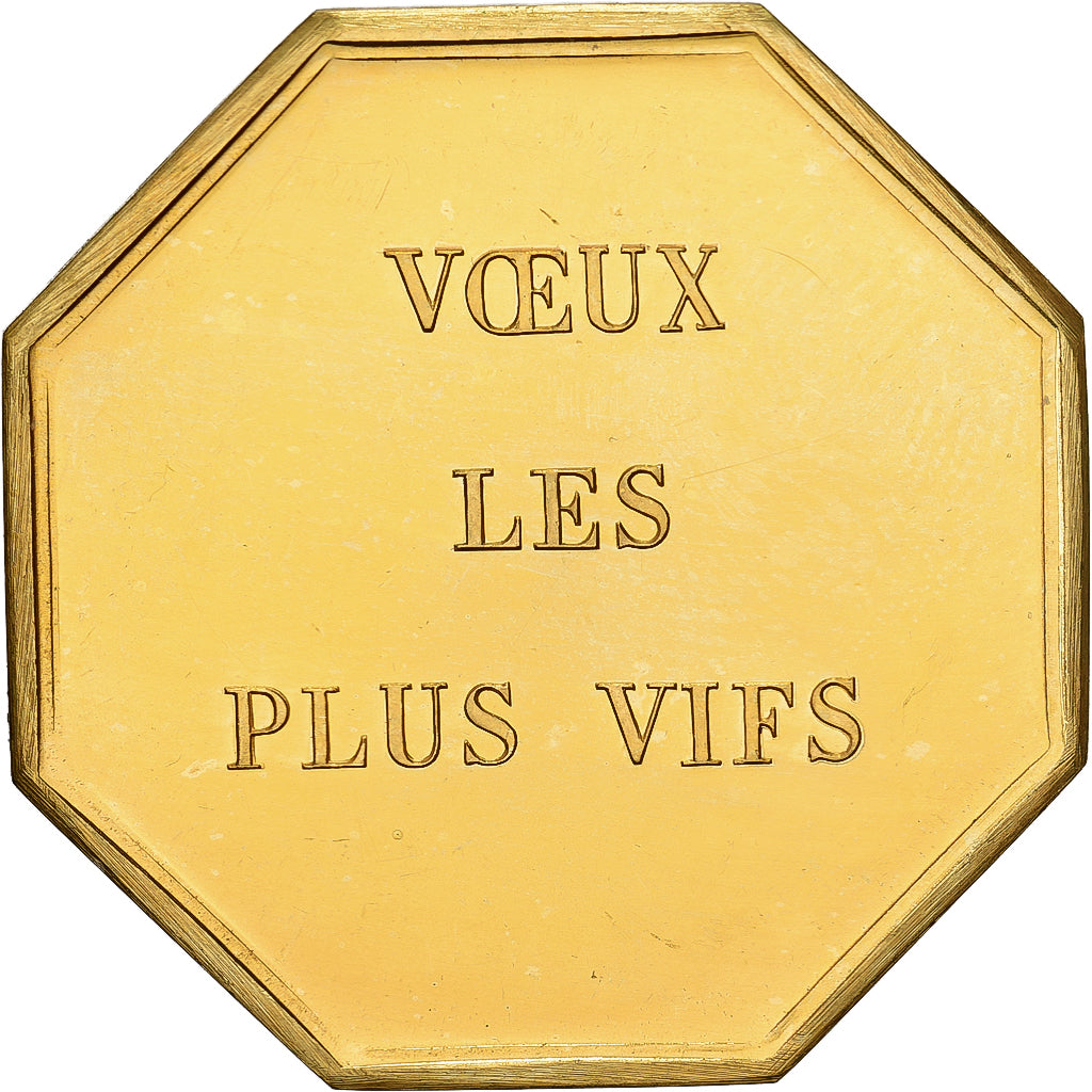 Frankrijk, Token, Amour et Mariage, Voeux, Gilt Bronze, L'Union fait la Force