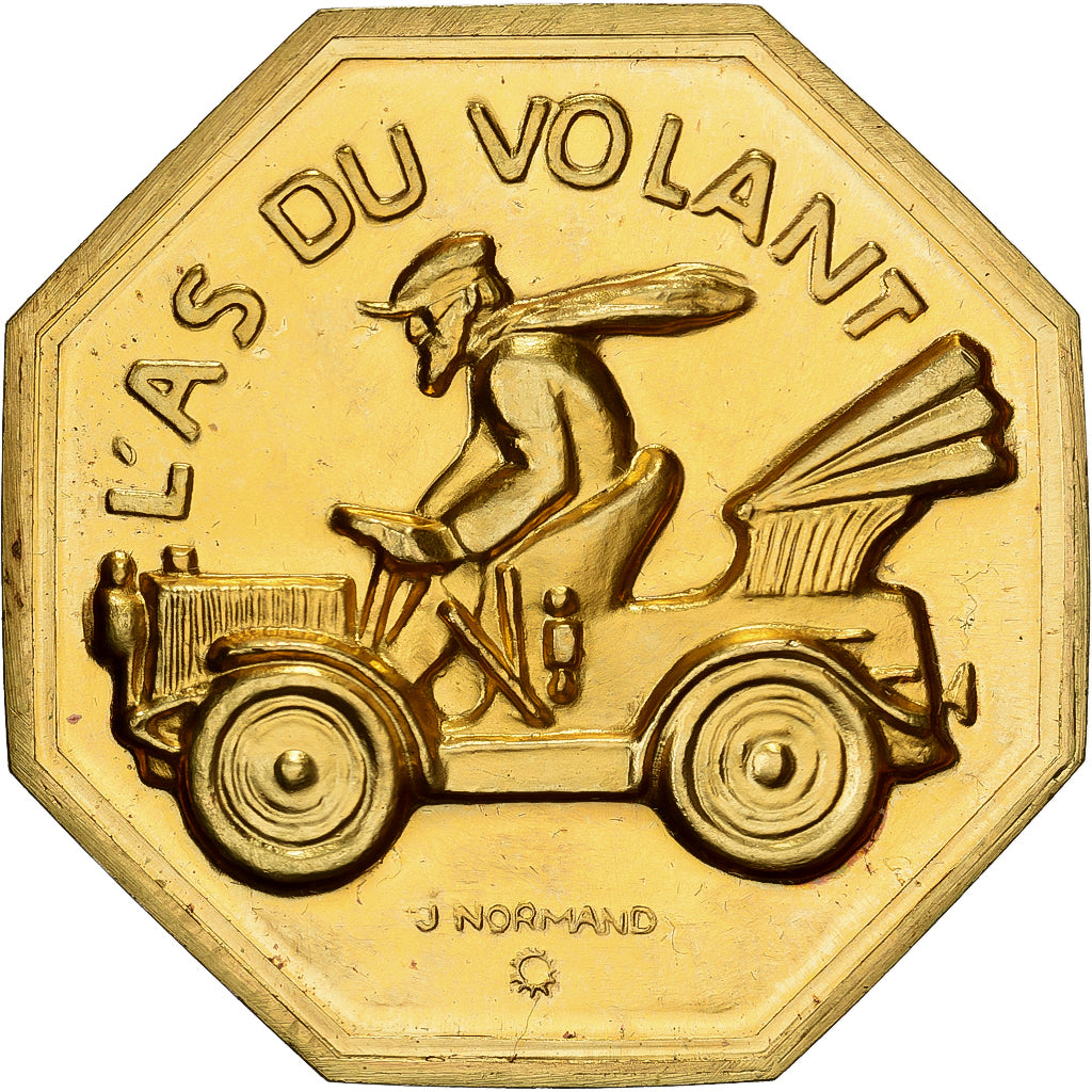 França, Token, Amour et Mariage, Voeux, Bronze Dourado, Normand, L'As du