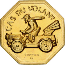 França, Token, Amour et Mariage, Voeux, Bronze Dourado, Normand, L'As du