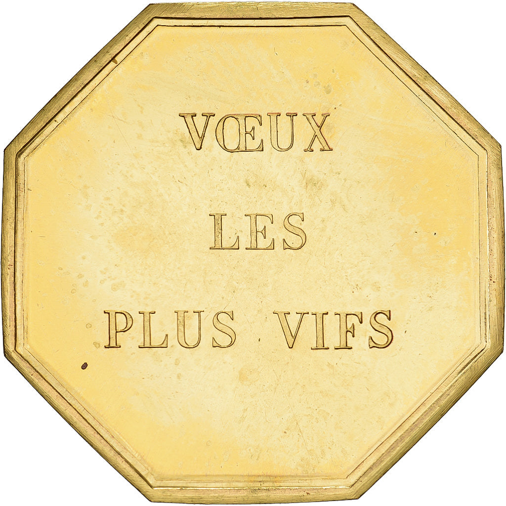 França, Token, Amour et Mariage, Voeux, Bronze Dourado, Normand, L'As du