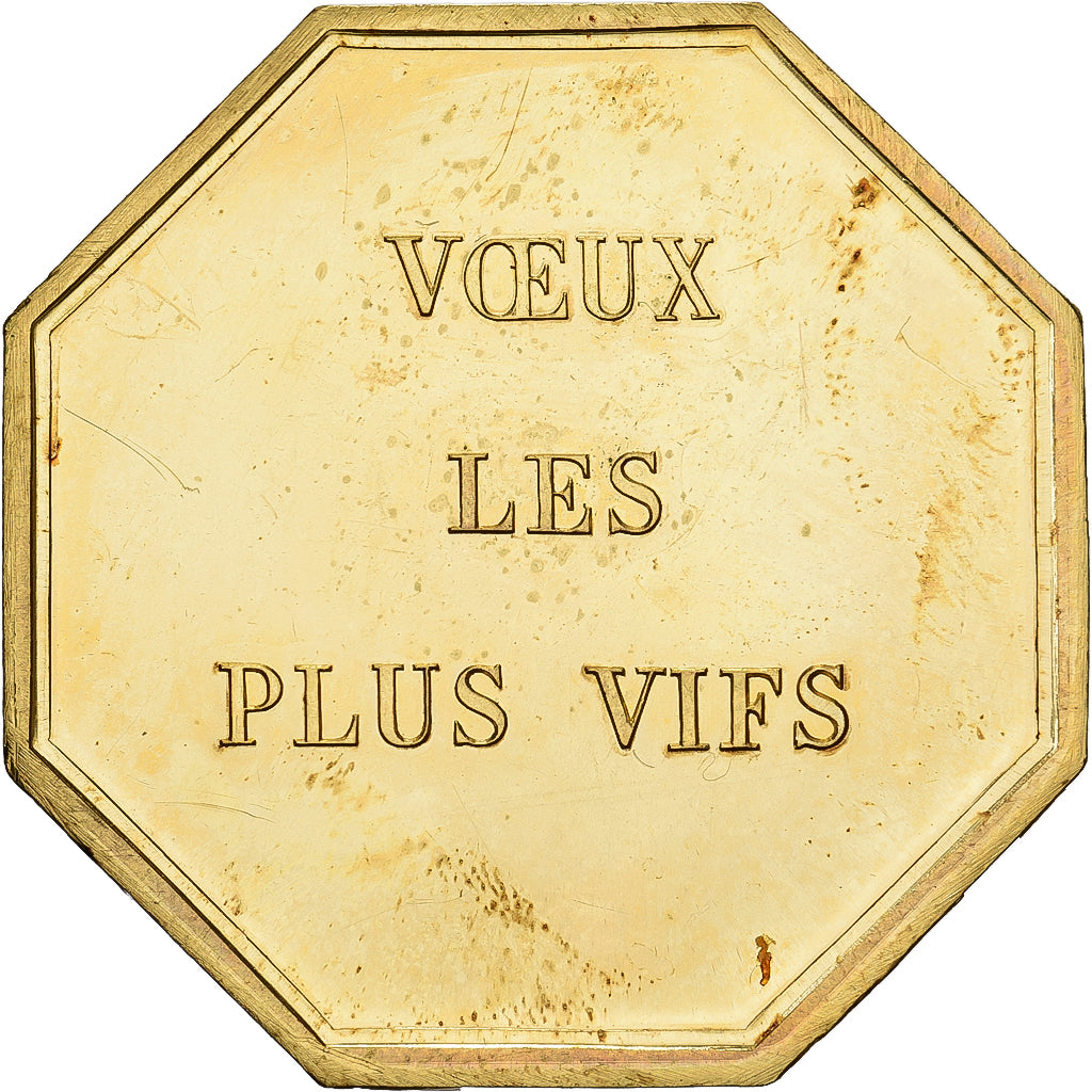 Francja, Token, Amour et Mariage, Voeux, Pokryty brązem, Jongleurs, MS(63)