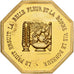France, Token, Amour et Mariage, Voeux, Gilt Bronze, Lagriffoul, MS(63)