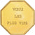 France, Token, Amour et Mariage, Voeux, Gilt Bronze, Lagriffoul, MS(63)
