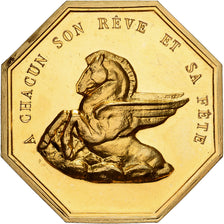 Francia, ficha, Amour et Mariage, Voeux, Bronzo dorato, Prost, Pegasus, SPL