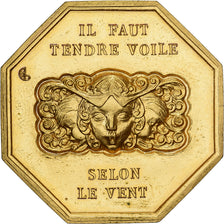 Francia, ficha, Amour et Mariage, Voeux, Bronzo dorato, Prost, Le Vent, SPL