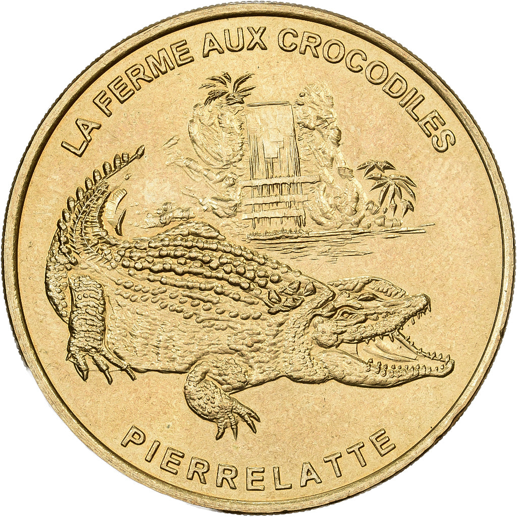 France, Token, Pierrelatte - ferme aux crocodiles, 1999, Copper-nickel