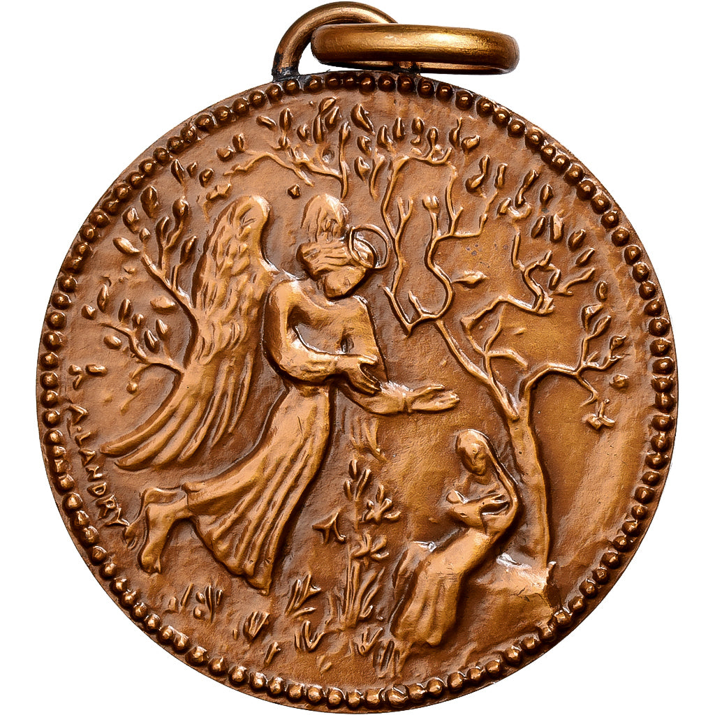 Francia, medaglia, Ave Maria, Bronzo, Landry, SPL