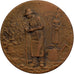 Francia, medaglia, Société d'Horticulture de Douai, Bronzo, Rivet, MB+