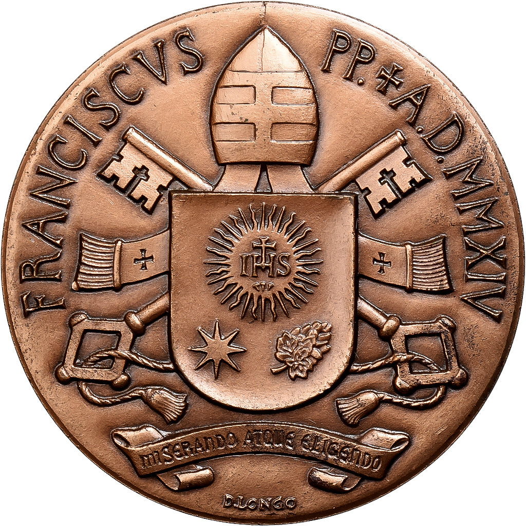 PAŃSTWO WATYKAŃSKIE, medal, Canonisation de Jean XXIII et Jean-Paul II, 2014