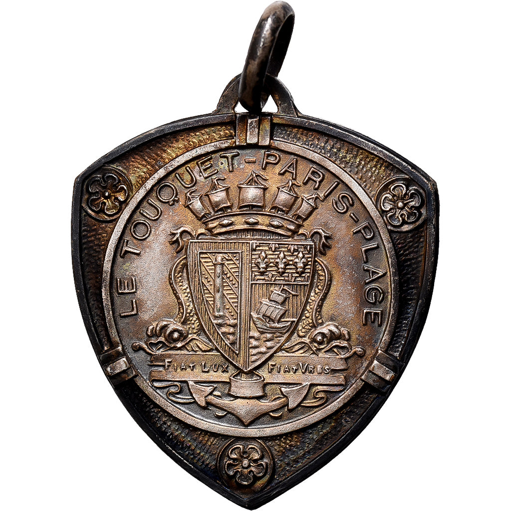 Francja, medal, LE TOUQUET-PARIS-PLAGE, Brąz posrebrzany, AU(55-58)