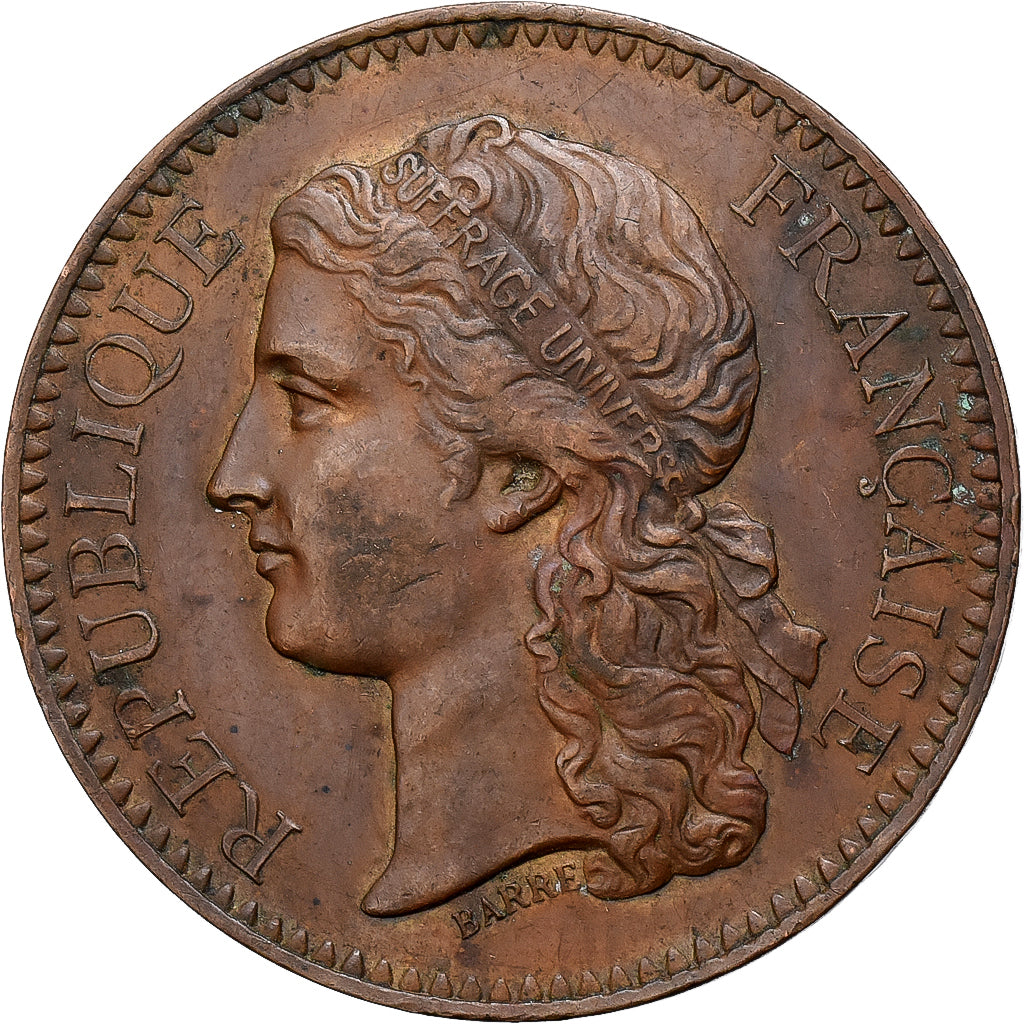Francja, medal, Exposition universelle de Paris, 1878, Miedź, Barre, EF(40-45)