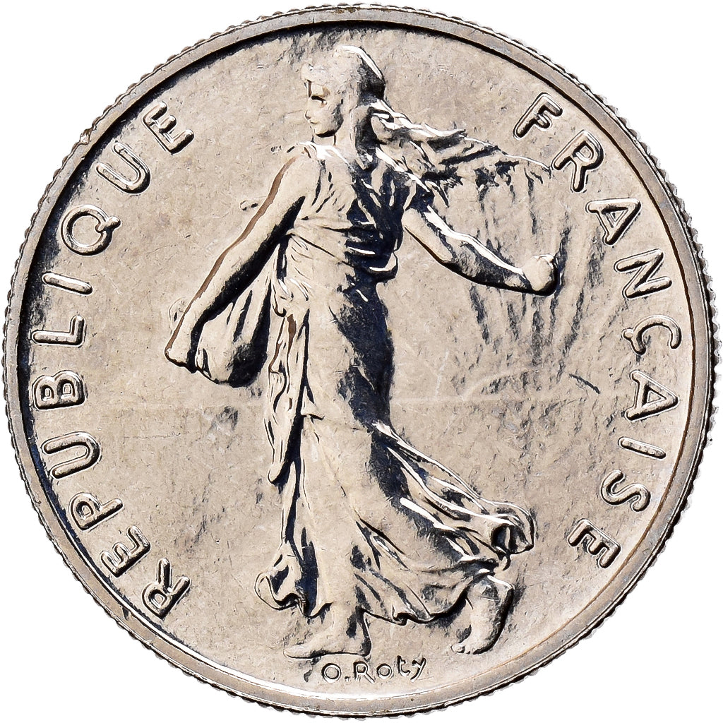 France, 1/2 Franc, Semeuse, 2001, Monnaie de Paris, BU, Nickel, MS(65-70)
