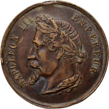 France, Medal, Napoléon III, Exposition Universelle de Paris, 1867, Bronze