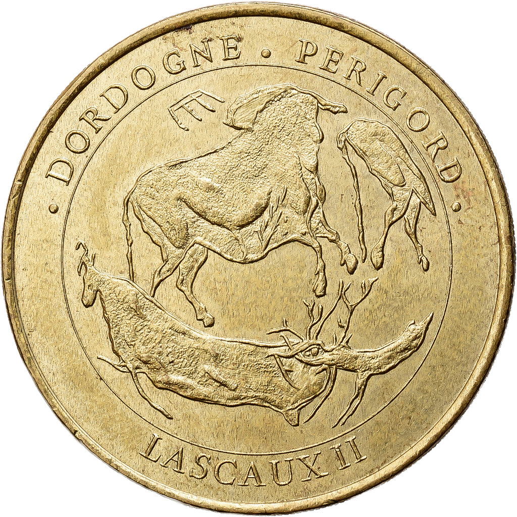 França, Token, MONTIGNAC - Lascaux II - n°1, 2001, Cuproníquel Alumínio
