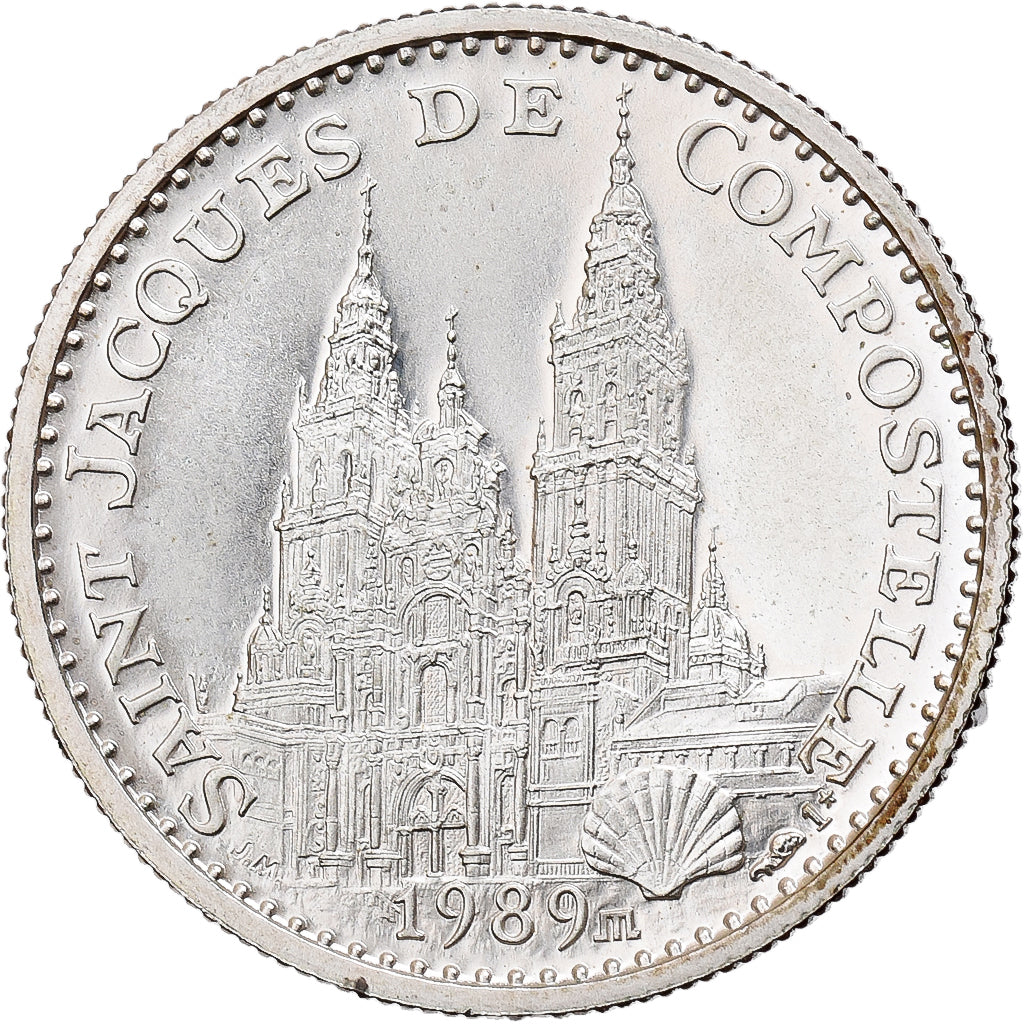 Vatican, Medal, jean-Paul II à Saint Jacques de Compostelle, 1989, Silver