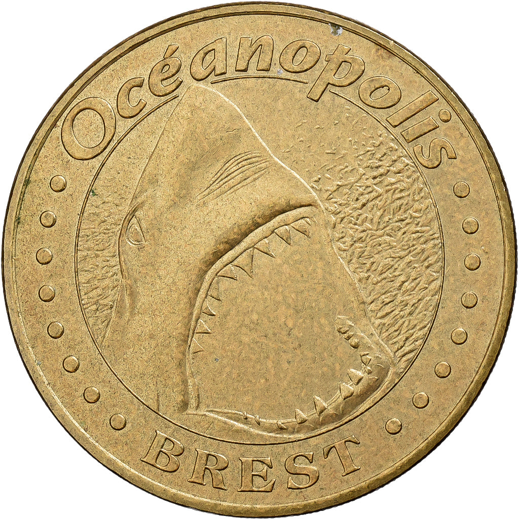 France, Token, Brest - Océanopolis n°3 - Requin Blanc, 2006, Copper-nickel