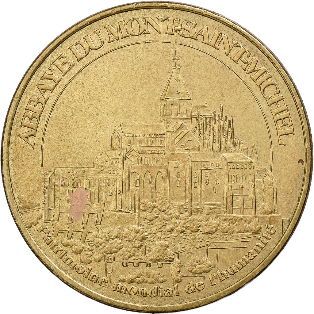 Francja, Tourist token, 50/ Abbaye du Mont-Saint-Michel, 2010, Miedzionikiel
