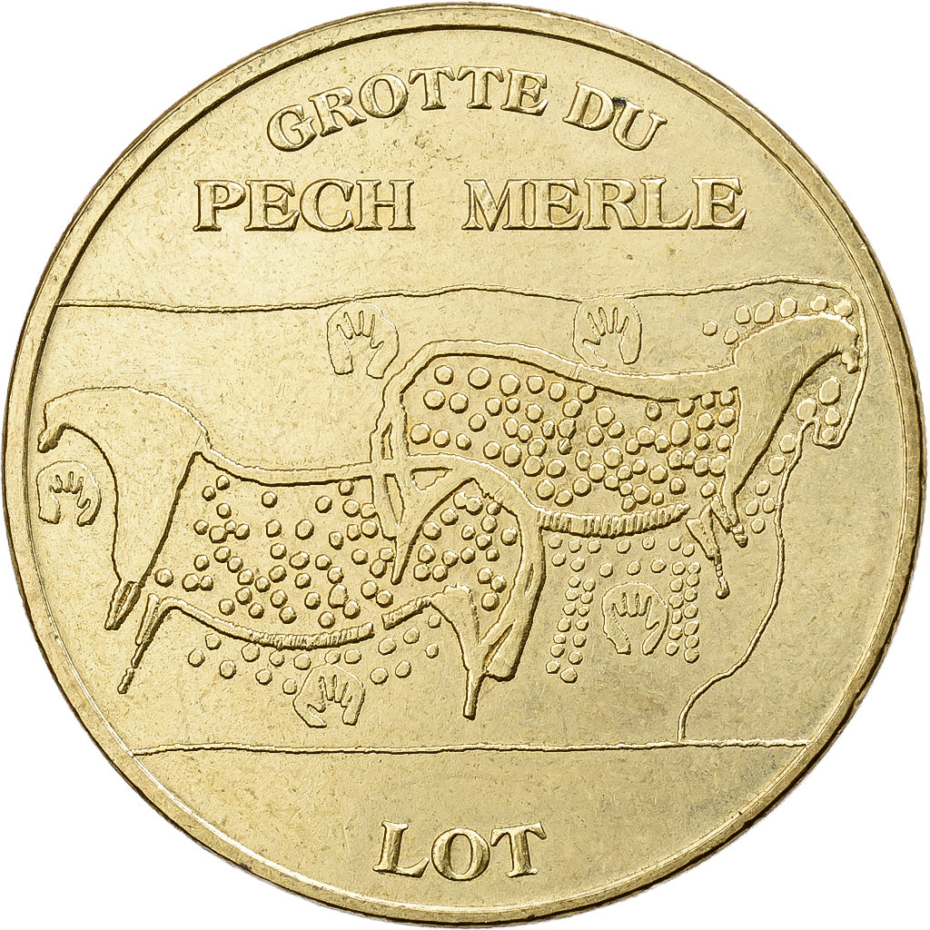 França, Tourist token, Grotte du Pech Merle, 2015, MDP, Nordic gold, AU(55-58)