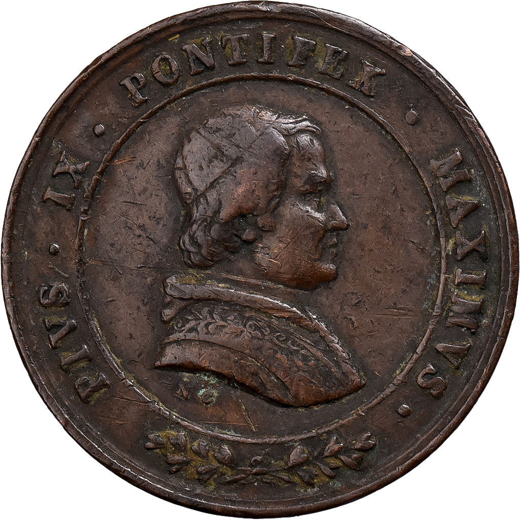 CIDADE DO VATICANO, medalha, Le Pape Pie IX, Bronze, EF(40-45)