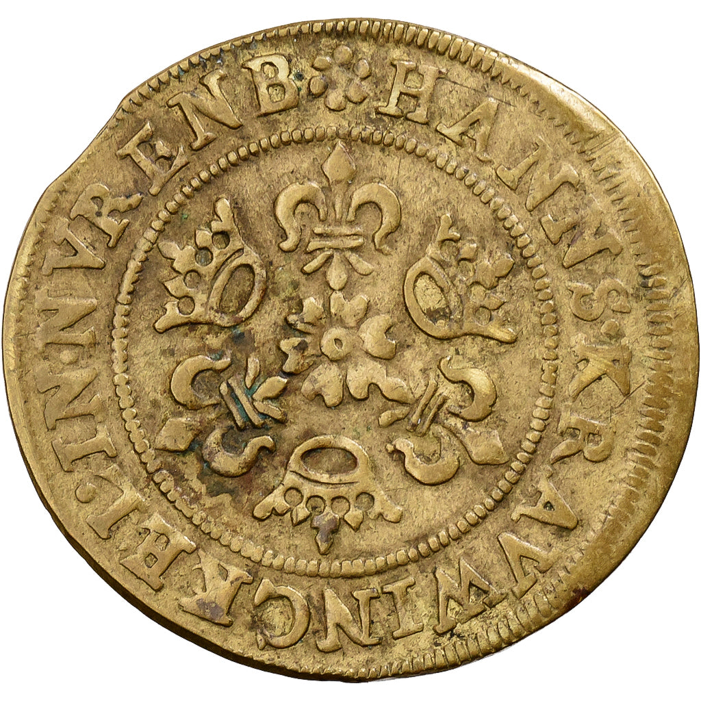France, Nuremberg token, Hans Krauwinckel, n.d., Brass, EF(40-45)
