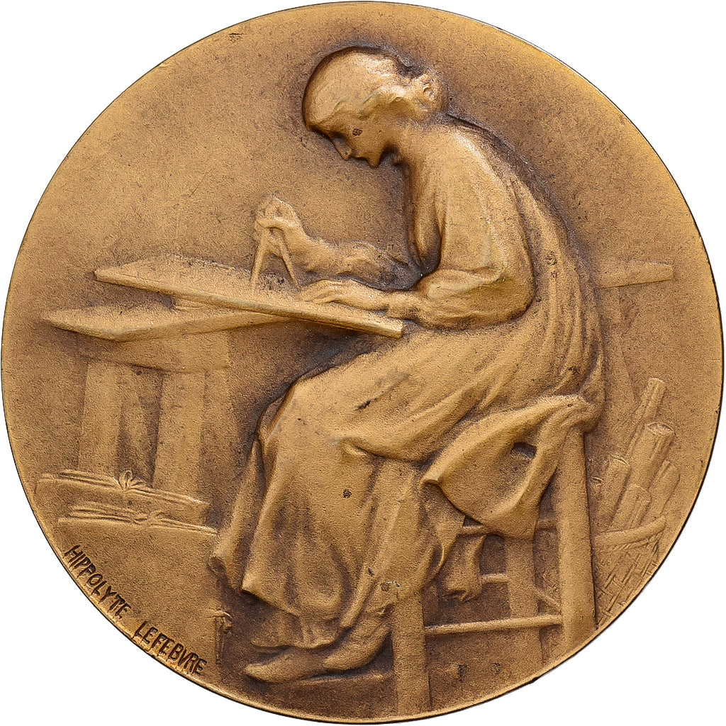 Francia, medaglia, Ecole des Beaux-Arts de Nantes, 1925, Bronzo, Hippolyte
