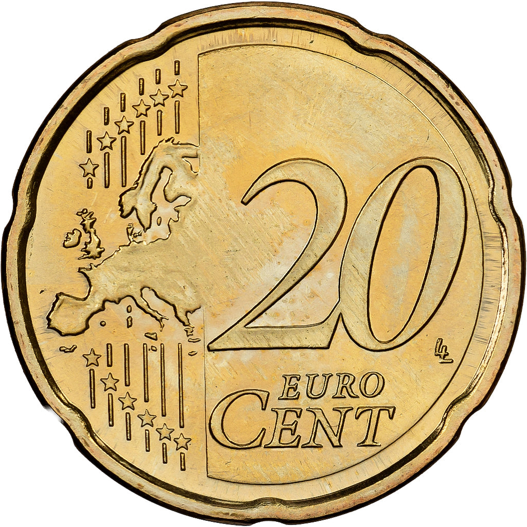 Slovenië, 20 Euro Cent, 2007, Nordic gold, UNC