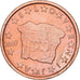 Slowenien, 2 Euro Cent, 2007, Copper Plated Steel, UNZ+