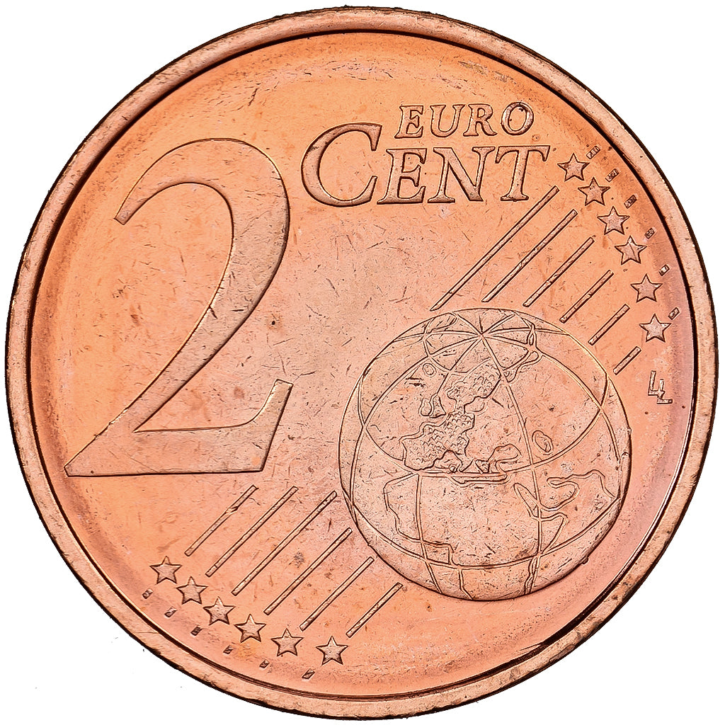 Slowenien, 2 Euro Cent, 2007, Copper Plated Steel, UNZ+