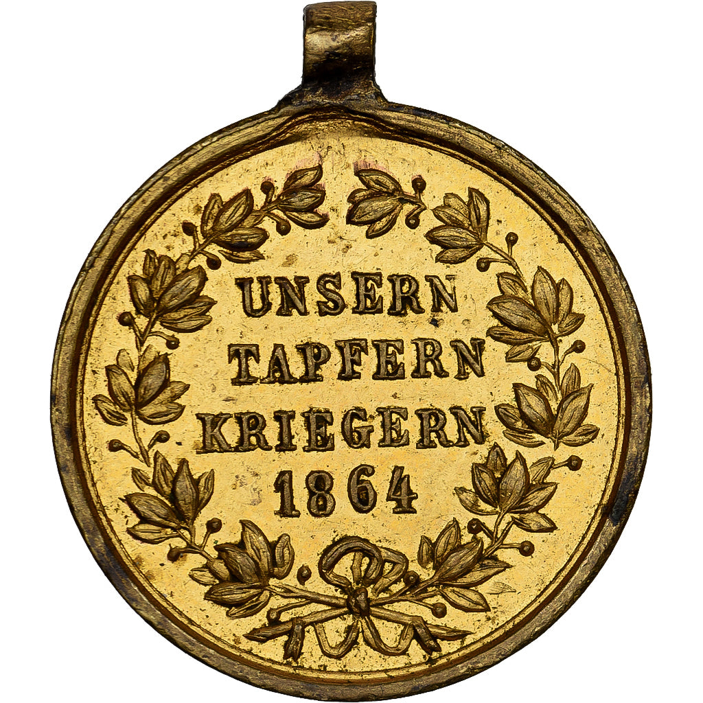 Germany, Franz Josef I, Unsern Tapfern Kriegern, Medal, 1864, Réduction, Very