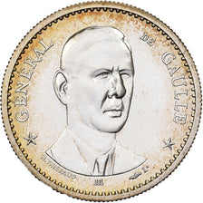 France, Medal, Général De Gaulle, 1984, Silver, Thiébaud, MS(65-70)